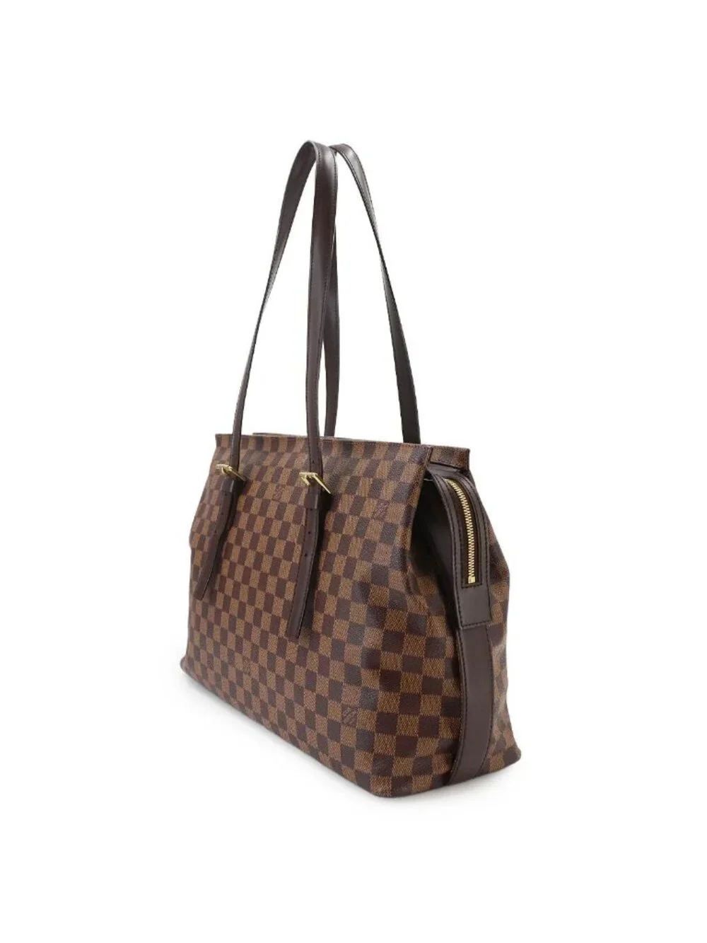 Louis Vuitton Damier Chelsea Tote Ebene Brown
